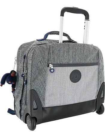 Mochila con ruedas efecto denim kipling