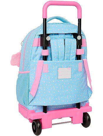 Mochila con ruedas estrellas lavanda 22 l con elementos extraíbles cmp