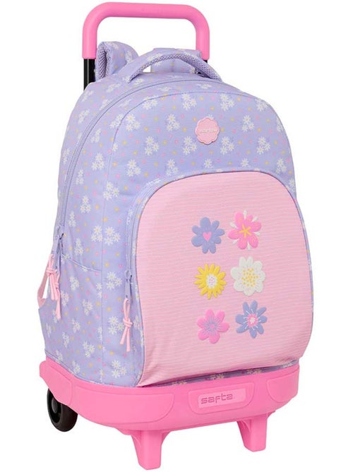 Mochila con ruedas estrellas lavanda 22 l con elementos extraíbles cmp - Kiabi Mochila con ruedas estrellas lavanda 22 l con elementos extraíbles cmp - Kiabi