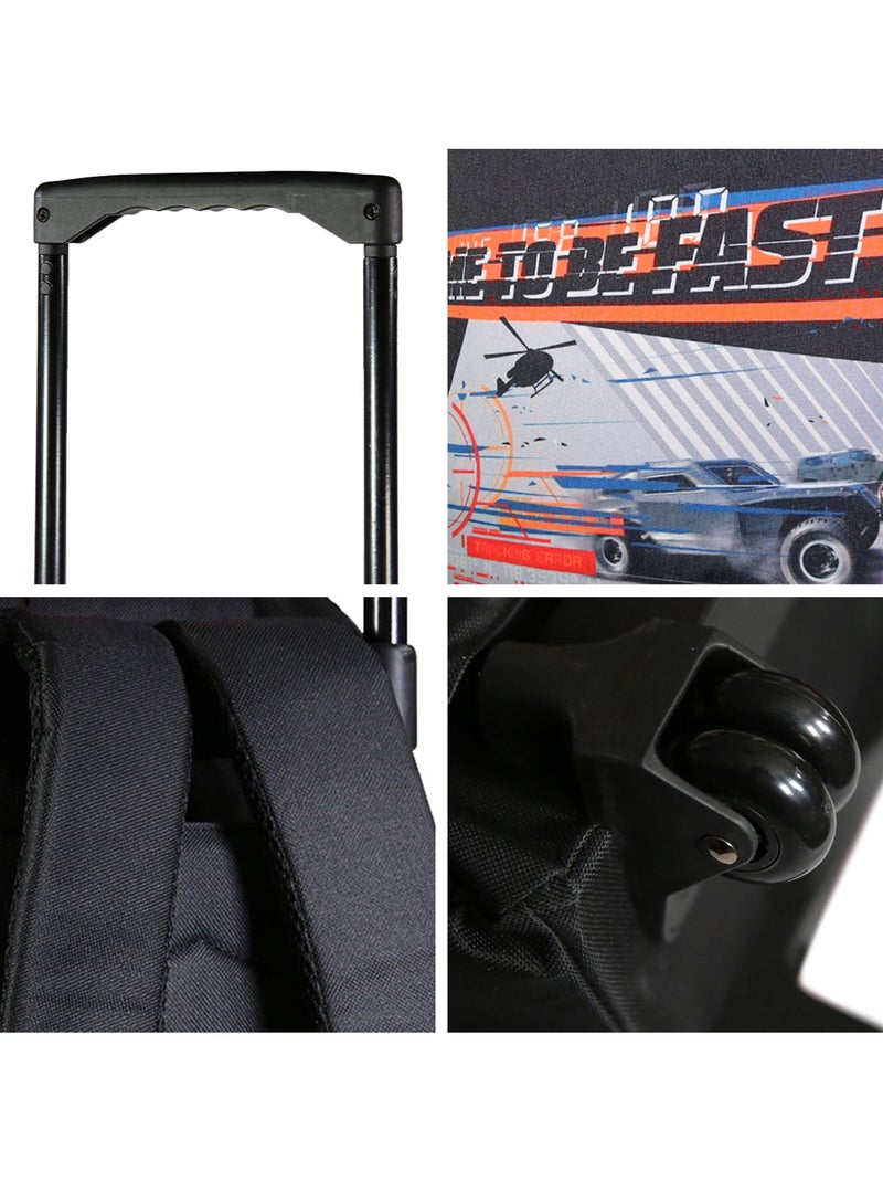 Mochila con ruedas 'fast and furious' 45 cm Negro - Kiabi