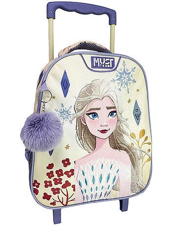 Mochila con ruedas frozen 27 x 10 x 31 cm 2 compartimentos must