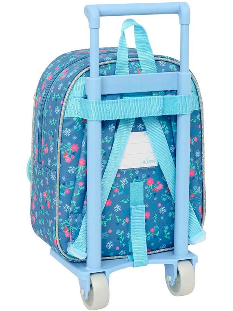 Mochila con ruedas frozen con mochila extraíble, 4 ruedas, 22x10x27 cm Azul claro - Kiabi