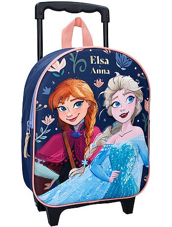 Mochila con ruedas frozen elsa 3d – 32 cm