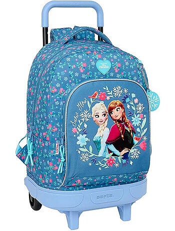 Mochila con ruedas frozen sisters 2 ruedas 22 l tejido estampado