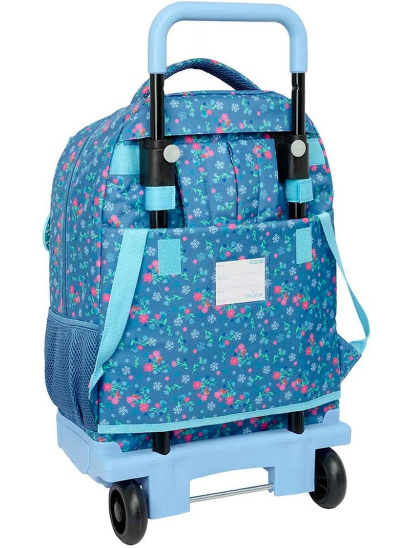 Mochila con ruedas frozen sisters 2 ruedas 22 l tejido estampado Azul - Kiabi