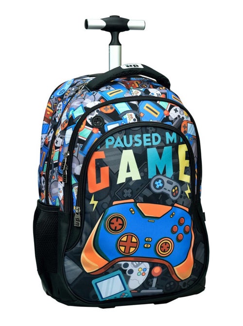 Mochila con ruedas gamer play 48 cm - mochila escolar calidad supérieure - Kiabi Mochila con ruedas gamer play 48 cm - mochila escolar calidad supérieure - Kiabi