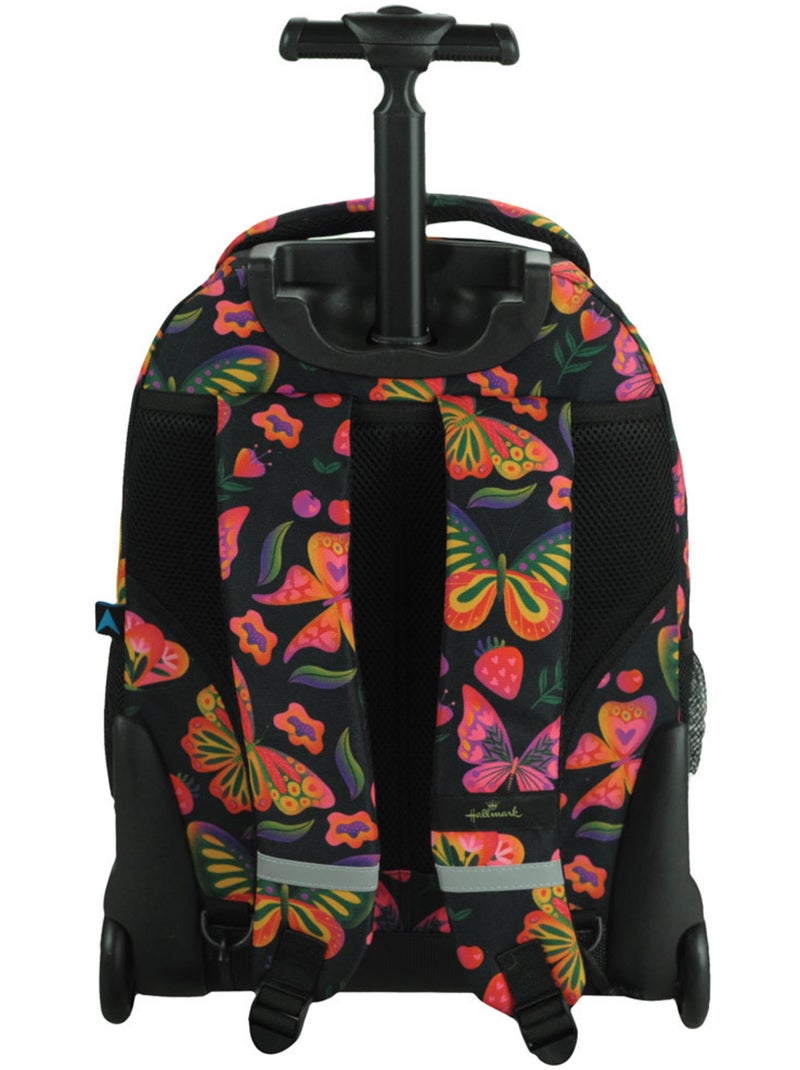 Mochila con ruedas hallmark – trolley – 48 cm Negro Rosa - Kiabi