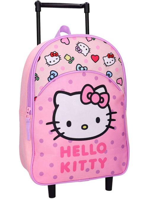 Mochila con ruedas hello kitty – kawai 33 cm - Kiabi Mochila con ruedas hello kitty – kawai 33 cm - Kiabi