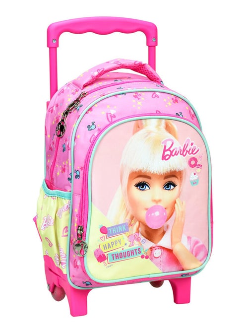 Mochila con ruedas infantil - barbie estampado chicle - compacta y práctica - Kiabi Mochila con ruedas infantil - barbie estampado chicle - compacta y práctica - Kiabi