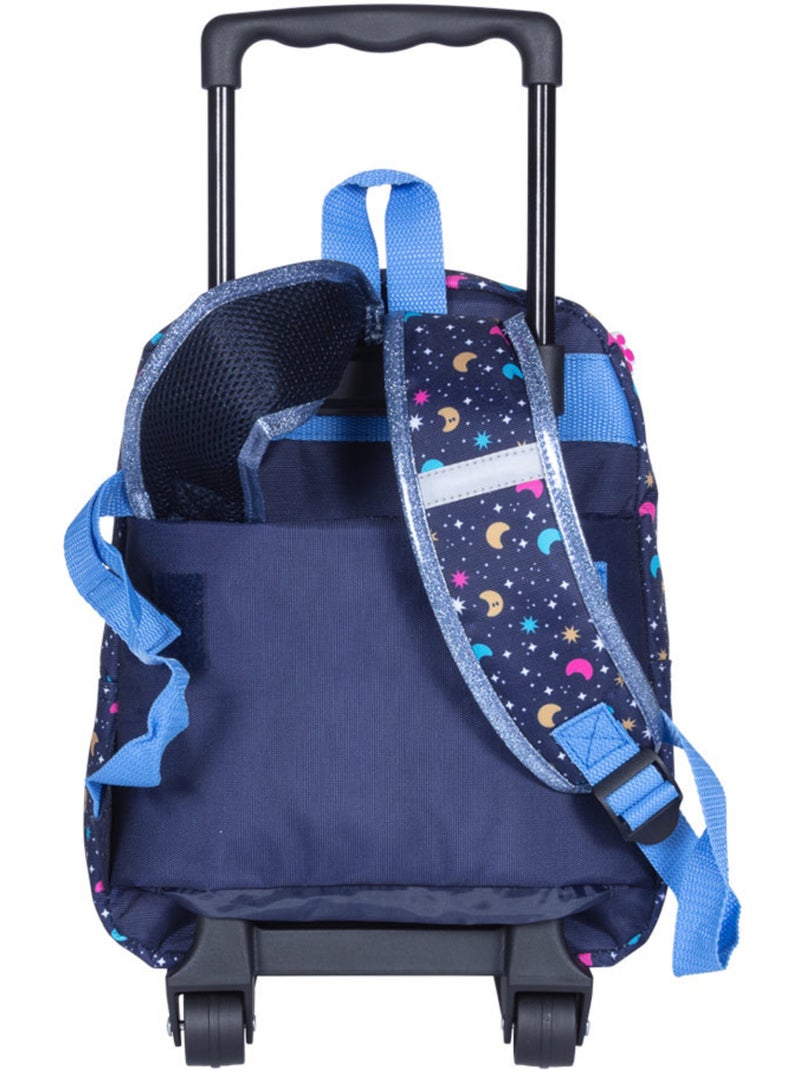 Mochila con ruedas infantil - compacta - chacha Azul marino - Kiabi