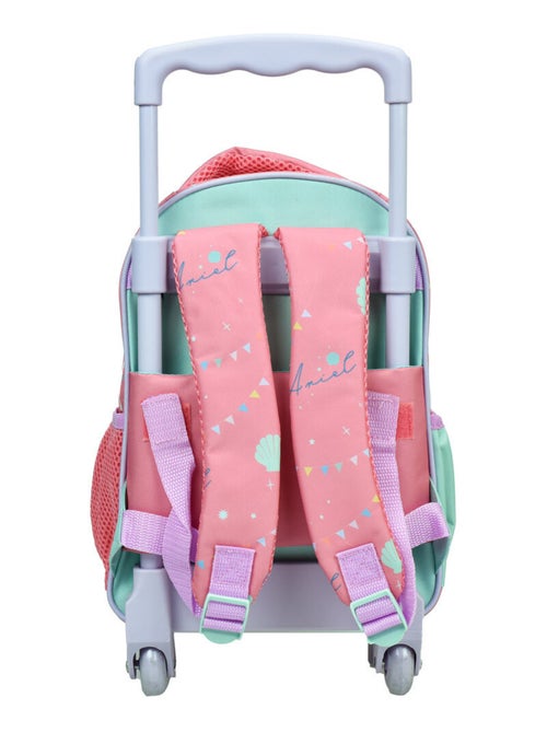Mochila con ruedas infantil - licencia disney princess ariel - compact - Kiabi