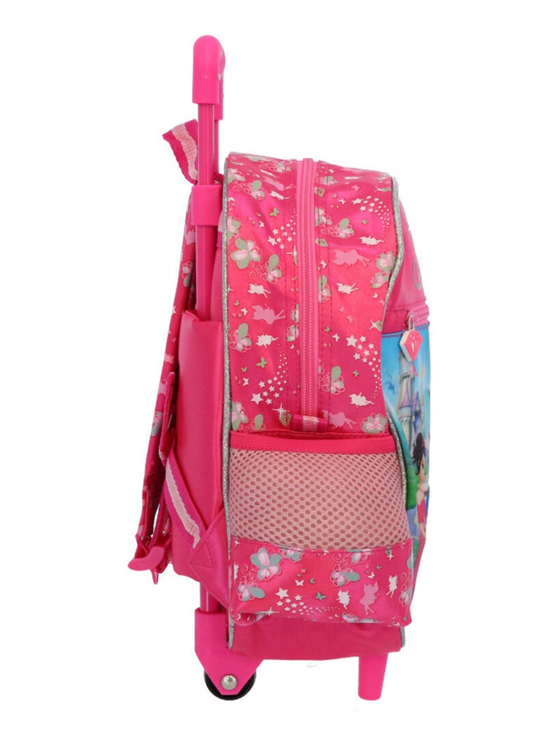 Mochila con ruedas infantil - princesa fairies - niña Rosa - Kiabi