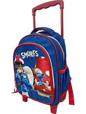 Mochila con ruedas infantil 30 cm 'los pitufos' village – smurfs