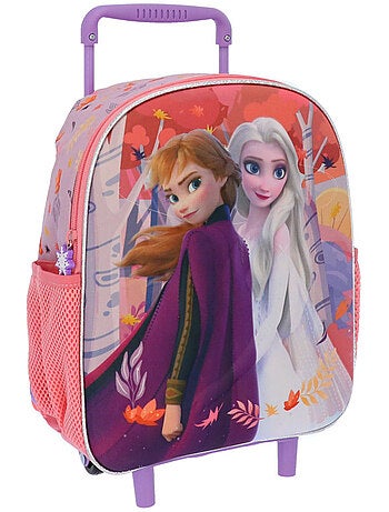 Mochila con ruedas infantil 3d estampado frozen