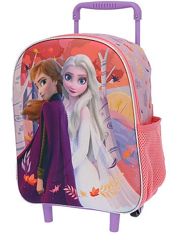 Mochila con ruedas infantil 3d estampado frozen