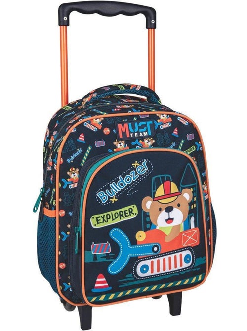 Mochila con ruedas infantil 'bulldozer' con led activable al tocar – must - Kiabi Mochila con ruedas infantil 'bulldozer' con led activable al tocar – must - Kiabi