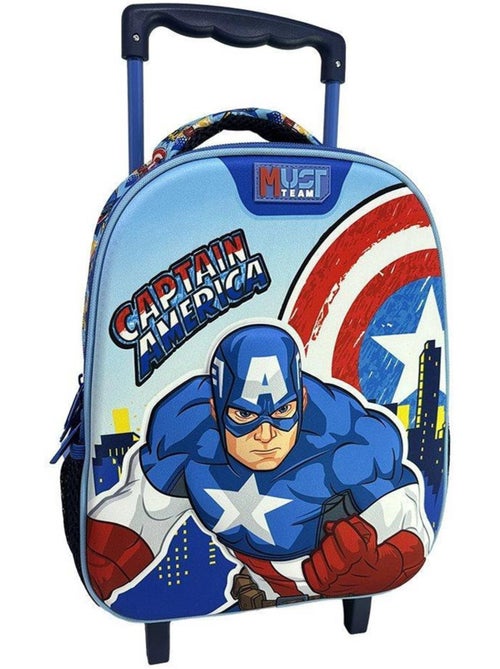 Mochila con ruedas infantil 'capitán américa' 2 compartimentos 34x20x44 cm vengadores - Kiabi Mochila con ruedas infantil 'capitán américa' 2 compartimentos 34x20x44 cm vengadores - Kiabi