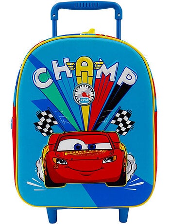 Mochila con ruedas infantil cars champion 30 cm - trolley escolar