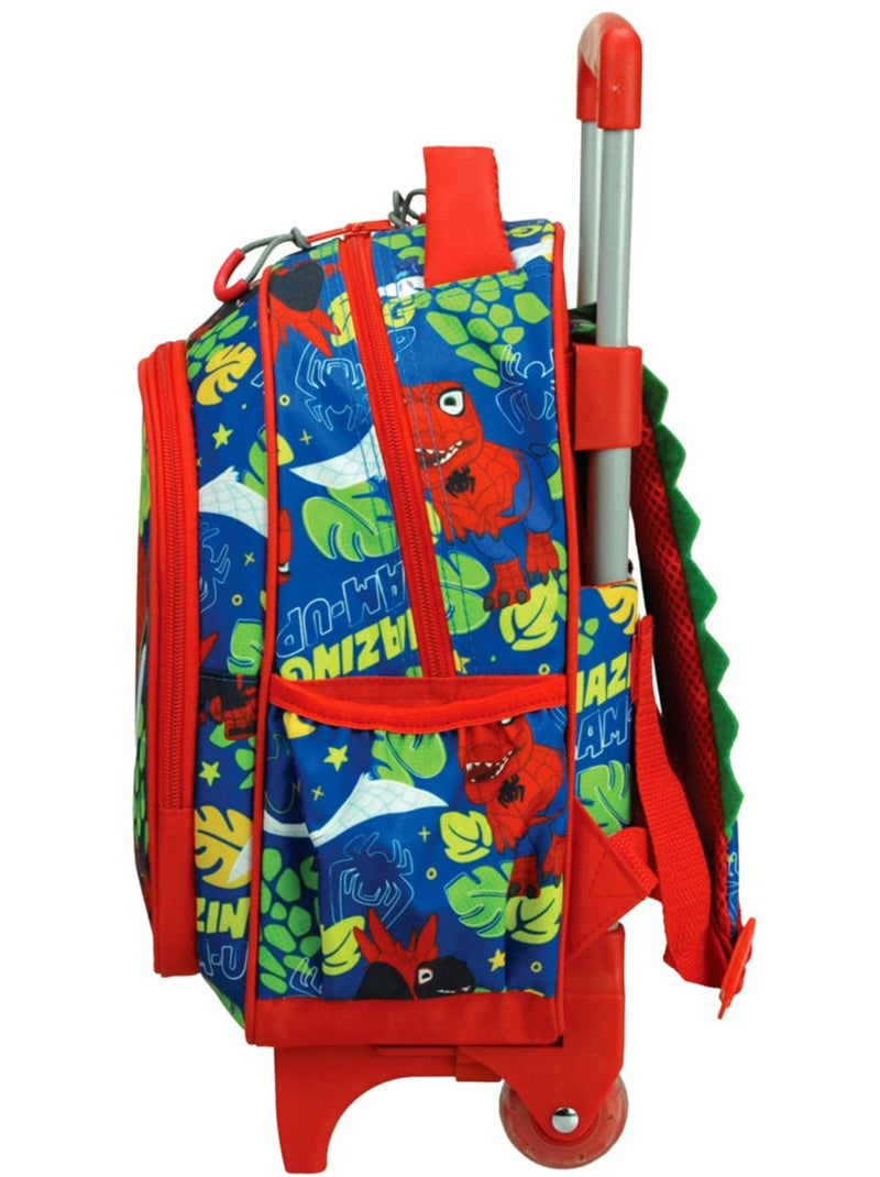 Mochila con ruedas infantil dino-webs spidey y su superequipo con asa telescópica Azul Rojo Azul - Kiabi