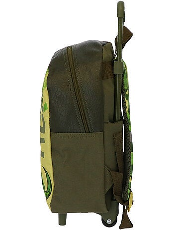 Mochila con ruedas infantil dinosaurio t‑rex 34 cm - trolley infantil