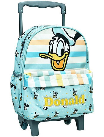 Mochila con ruedas infantil donald y mickey 30 cm - trolley escolar infantil