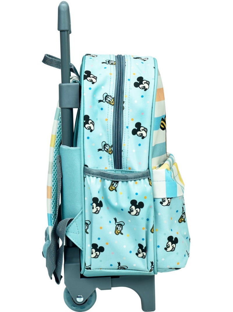 Mochila con ruedas infantil donald y mickey 30 cm - trolley escolar infantil Azul Amarillo Blanco - Kiabi