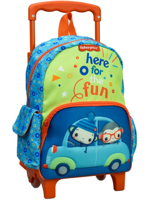 Mochila con ruedas infantil estampado de monos fisher price - Kiabi Mochila con ruedas infantil estampado de monos fisher price - Kiabi