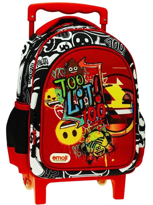 Mochila con ruedas infantil gim emoji too lit de poliéster - Kiabi