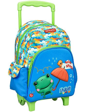 Mochila con ruedas infantil motivo rana fisher-price 30 cm