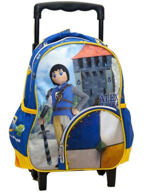 Mochila con ruedas infantil playmobil super 4 motivo alex de poliéster - Kiabi Mochila con ruedas infantil playmobil super 4 motivo alex de poliéster - Kiabi