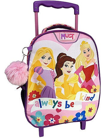 Mochila con ruedas infantil princesas disney 31 cm - siempre amable