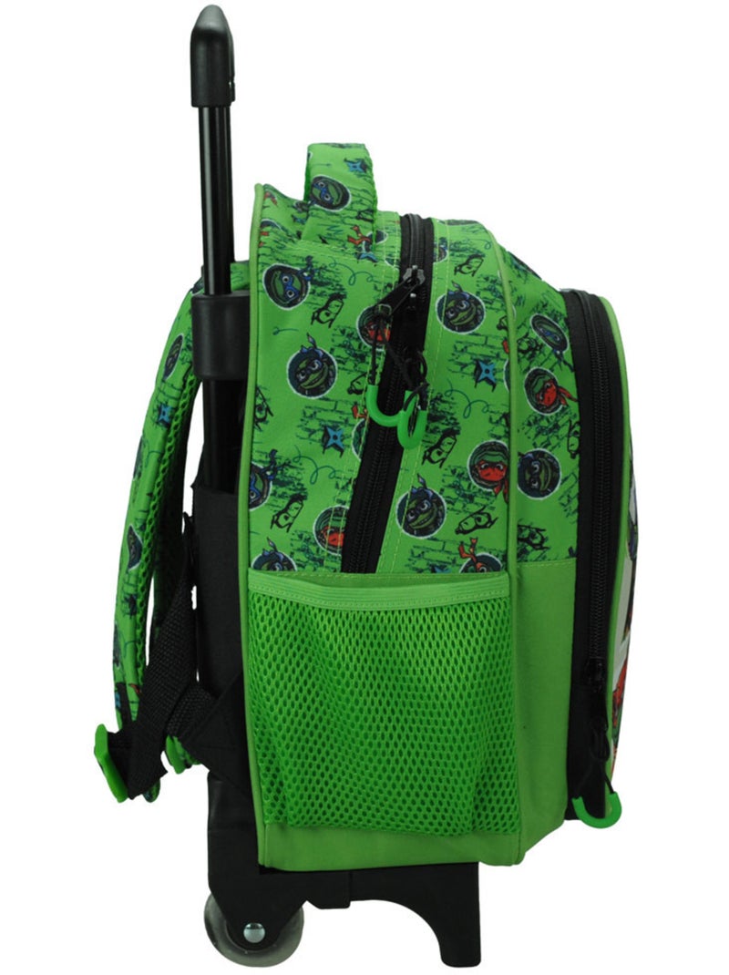 Mochila con ruedas infantil tortugas ninja activated 30 cm Verde - Kiabi