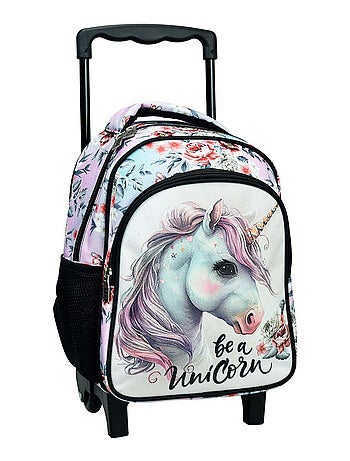 Mochila con ruedas infantil unicornio mágico práctica