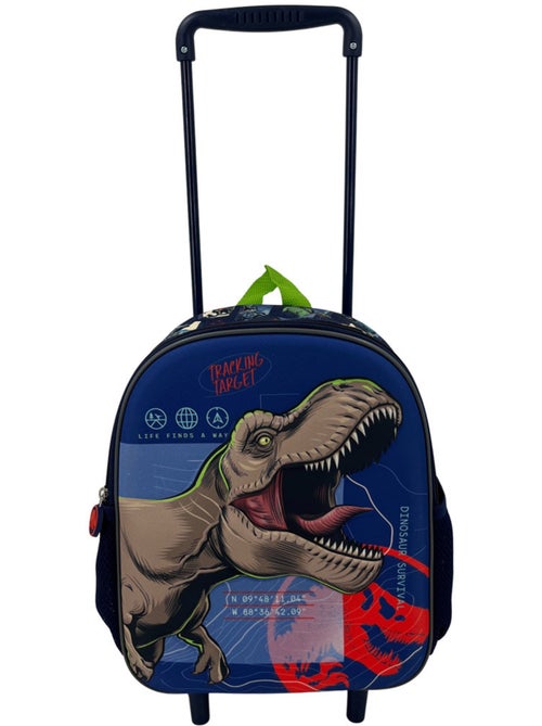 Mochila con ruedas jurassic world frontal 3d moldeado sintético - Kiabi