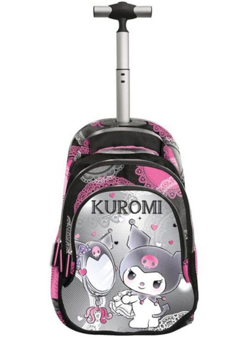 Mochila con ruedas 'kuromi' 44 cm con bolsillos con cremallera - Kiabi