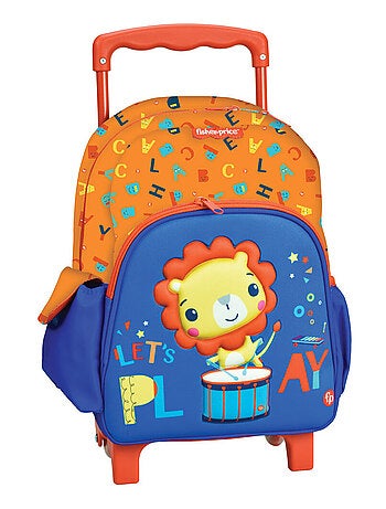 Mochila con ruedas león fisher price 30 cm infantil