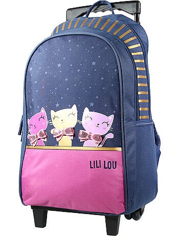 Mochila con ruedas – lili lou gato 45 cm