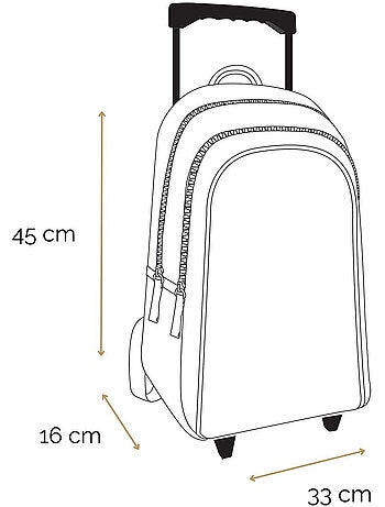 Mochila con ruedas – lili lou gato 45 cm