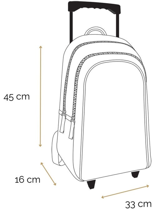 Mochila con ruedas – lili lou gato 45 cm - Kiabi Mochila con ruedas – lili lou gato 45 cm - Kiabi