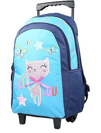 Mochila con ruedas – lililou el gato 45 cm