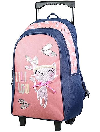 Mochila con ruedas – lililou el gato 45 cm