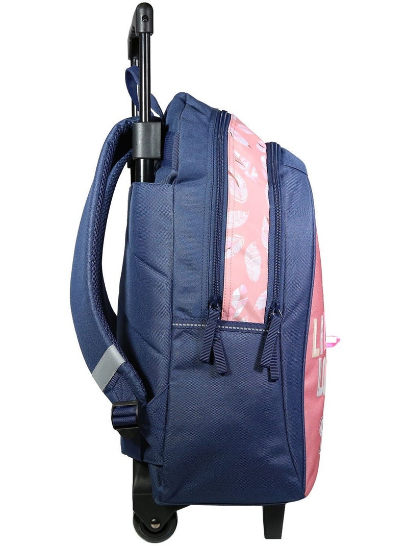 Mochila con ruedas – lililou el gato 45 cm Rosa - Kiabi