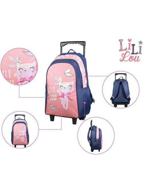 Mochila con ruedas – lililou el gato 45 cm - Kiabi Mochila con ruedas – lililou el gato 45 cm - Kiabi