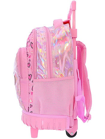 Mochila con ruedas lilo y stitch 43 cm 2 compartimentos con cremallera