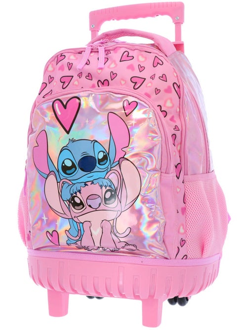 Mochila con ruedas lilo y stitch 43 cm 2 compartimentos con cremallera - Kiabi