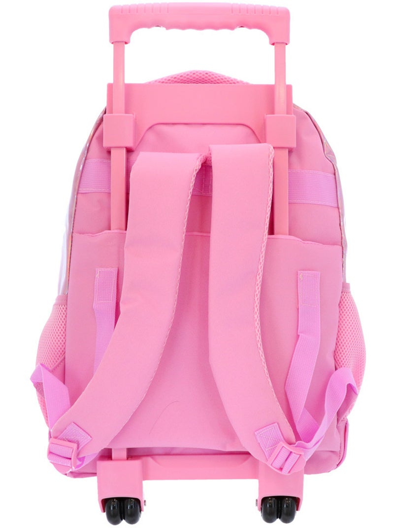 Mochila con ruedas lilo y stitch 43 cm 2 compartimentos con cremallera Rosa - Kiabi
