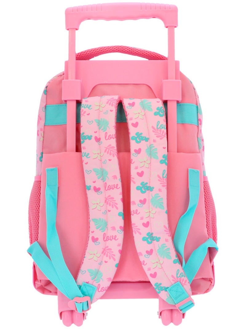 Mochila con ruedas lilo y stitch 43 cm 29 l con 2 compartimentos Rosa - Kiabi