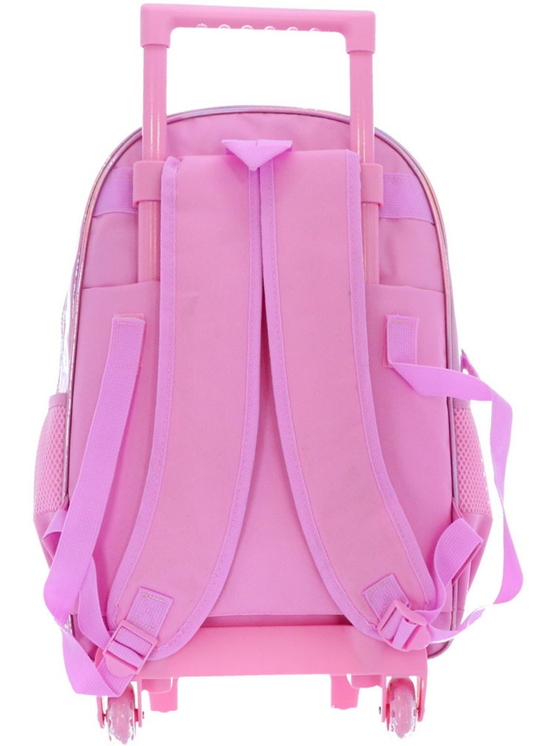 Mochila con ruedas lilo y stitch 48 cm 2 compartimentos corazón Rosa - Kiabi