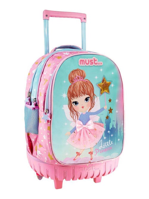 Mochila con ruedas little princess 45 cm para niña - Kiabi