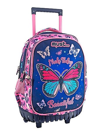 Mochila con ruedas make today beautiful papillons must 45 cm trolley
